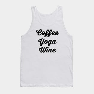 Coffee Yoga Wine Tank Top